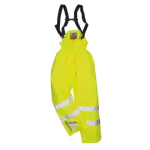 Image of Biz Flame Hi Vis Flame Resistant Rain Lined Trousers Yellow S