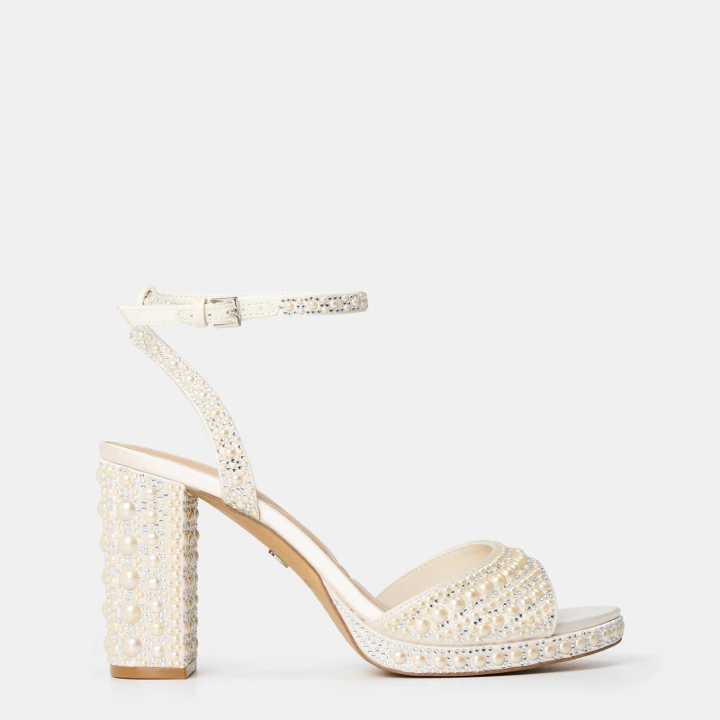 Image of Aldo Womens Alluring Heeled Sandals Other White female 7 (40)