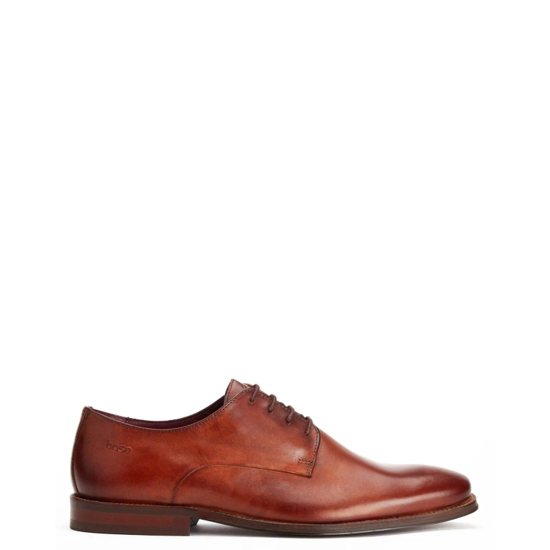 Image of Base London Base London Men Marley Plain Toe Derby Shoe in Tan Size: 7 Tan 7 Male 5038538272014