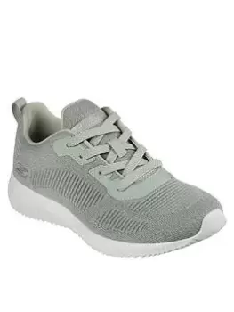 Image of Skechers Bobs Squad Ghost Star Trainers, Sage, Size 8, Women