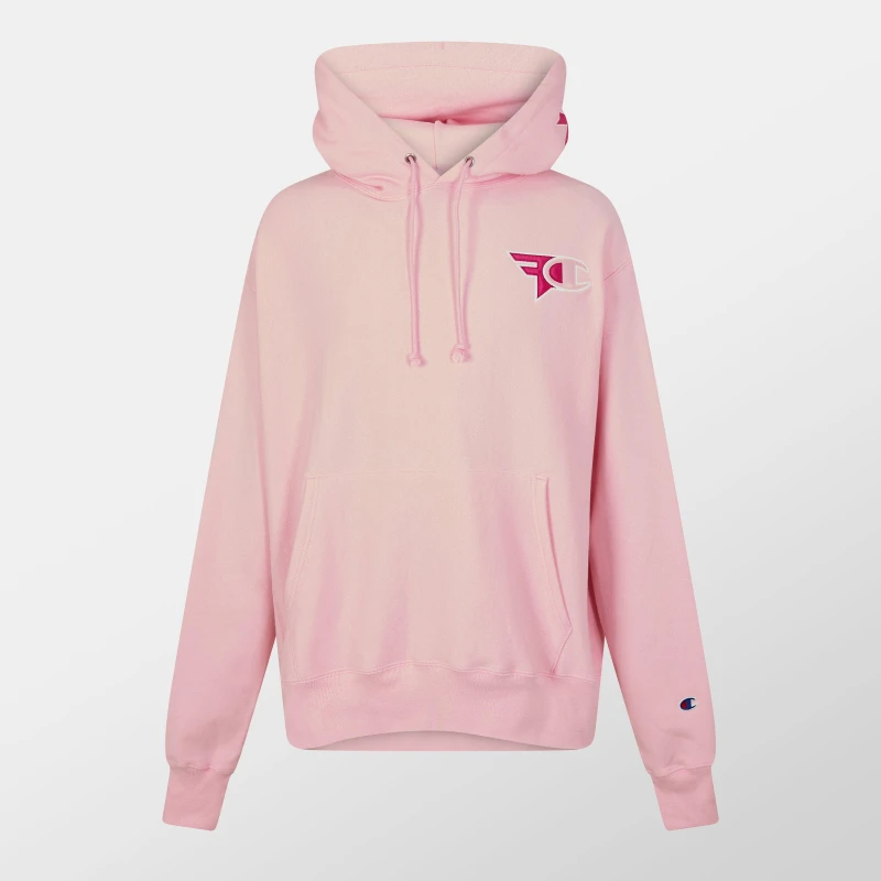Image of Champion Mens Awarens Hoodie Pink male X Large