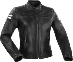 Image of Segura Funky Ladies Motorcycle Leather Jacket, black, Size 36 for Women, black, Size 36 for Women