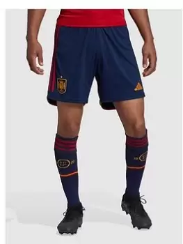 Image of adidas Junior Spain Home 22/23 Replica Short, Navy, Size 9-10 Years