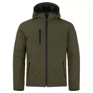 Image of Clique Mens Padded Soft Shell Jacket (M) (Fog Green)