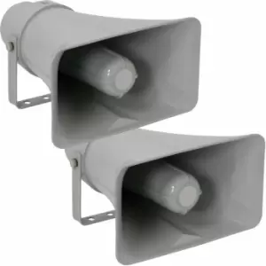 Image of Loops - 2x Active cctv Horn Speaker 12VDC 25W dvr ip Camera IP66 Outdoor Weatherproof