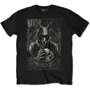 Image of Volbeat - Goat with Skull Unisex XX-Large T-Shirt - Black