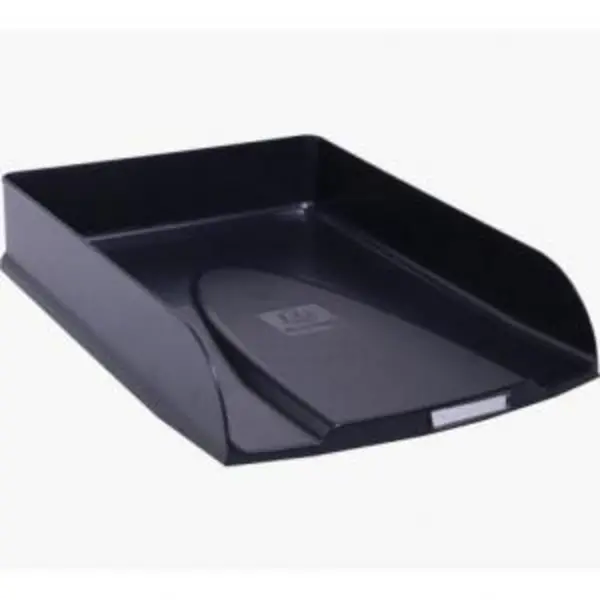 Image of Exacompta Exacompta Neo Deco Letter Tray 346 x 255 x 65mm Black (Each) - 11114D 11114D