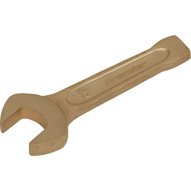 Image of Loops 22mm Open-End Slogging Spanner - Non-Sparking - Short Profile Striking End Multi