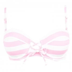 Image of Jack Wills Keens Balcony Bikini Top - Black Check