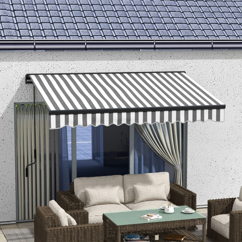 Image of Outsunny 3 x 2m Electric Retractable Awning - Outsunny 5056725399900