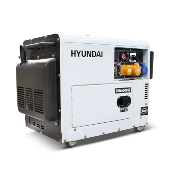 Image of Hyundai 5.2kW/6.5kVA Silenced Standby Single Phase Diesel Generator DHY6000SE