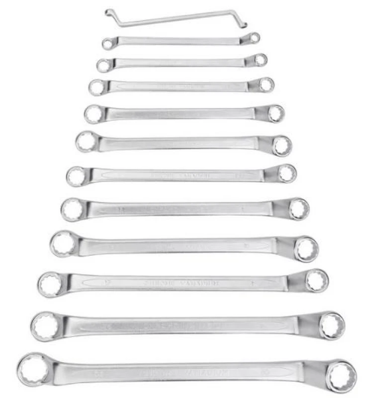 Image of NEO TOOLS 09-952 Double Ring Spanner Set Number of tools: 12, Chrome Vanadium Steel, Spanner Size: 30x32mm Chrome Vanadium Steel Double Ring Spanner