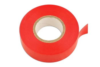 Image of Red PVC Insulation Tape 19mm x 20m Pk 10 Connect 30380