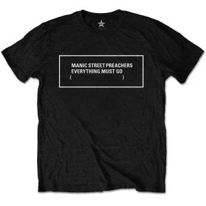 Image of Manic Street Preachers - Everything Must Go Monochrome Unisex Medium T-Shirt - Black