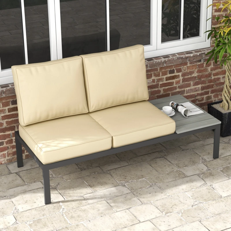 Image of Outsunny Outsunny - 2 Seater Outdoor Seat Cushions 84G-396V70BG