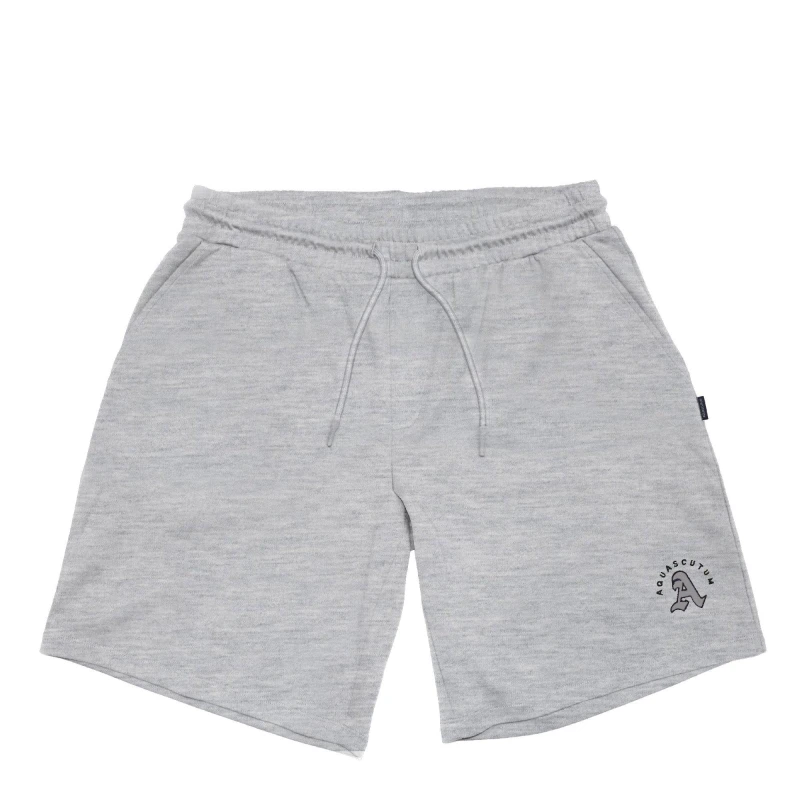Image of Aquascutum Mens Fleece Jogger Shorts Grey male Small