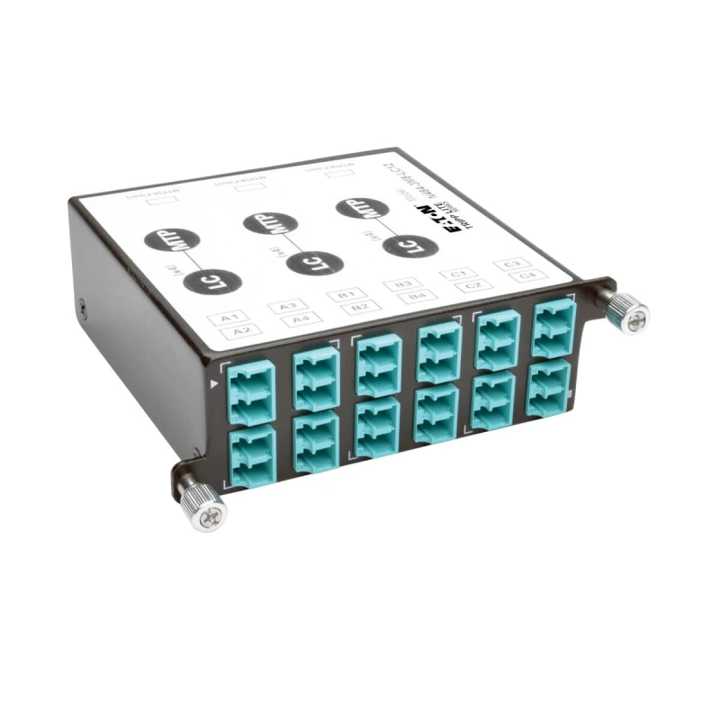 Image of Eaton Tripp Lite N484-3M8-LC12 40/100Gb Breakout Cassette, 40GB to 4 x 10Gb, 100GB to 4 x 25Gb, (x3) 8-Fiber MTP/MPO to (x12) LC Duplex, Type-B Polari