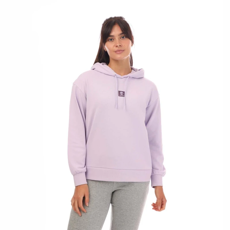 Image of Timberland Stack Logo Loopback Hoody Lilac female 8-10