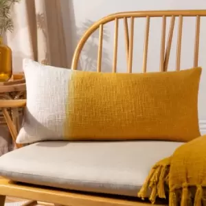 Image of Mizu Rectangle Cushion Ochre