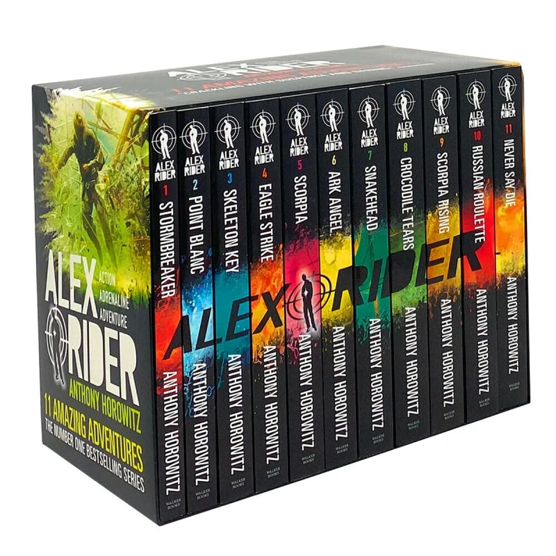Image of Alex Rider Collection 11 Books Box Set by Anthony Horowitz Paperback (Stormbreaker) Anthony Horowitz Books
