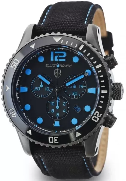 Image of Elliot Brown Watch Bloxworth Chronograph - Grey