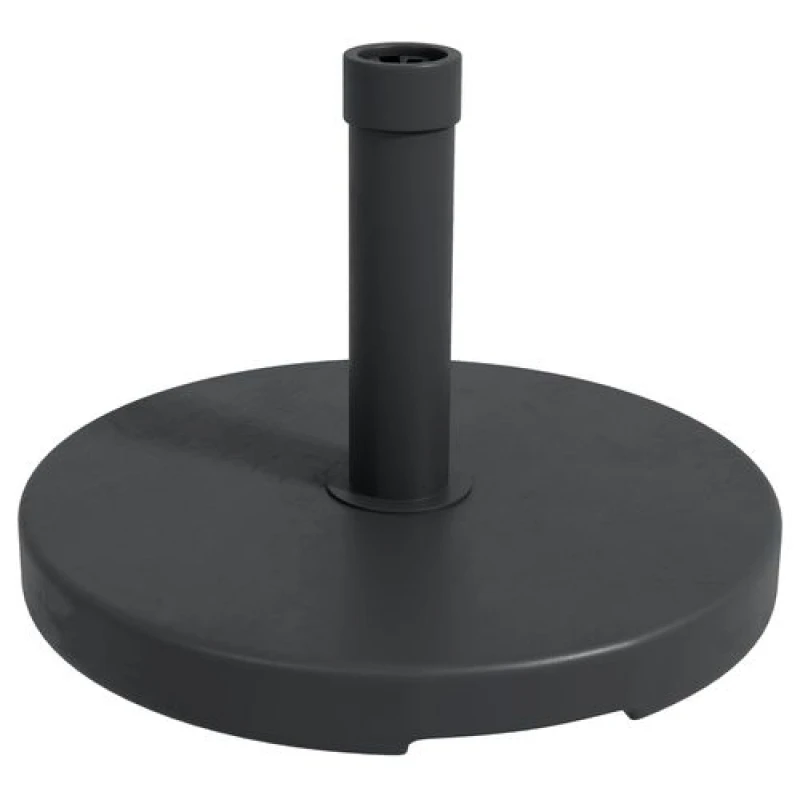 Image of Outsunny 15Kg Concrete Parasol Base Heavy Duty Round, Black 84D-286V00BK