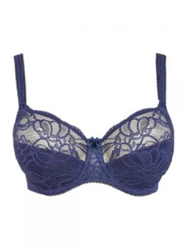Image of Fantasie Jacqueline lace underwired side support bra Blue