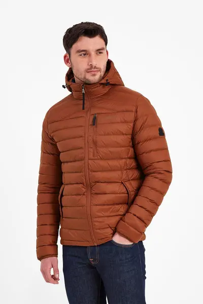 Image of TOG24 'Drax' Hooded Down Jacket Burnt Orange