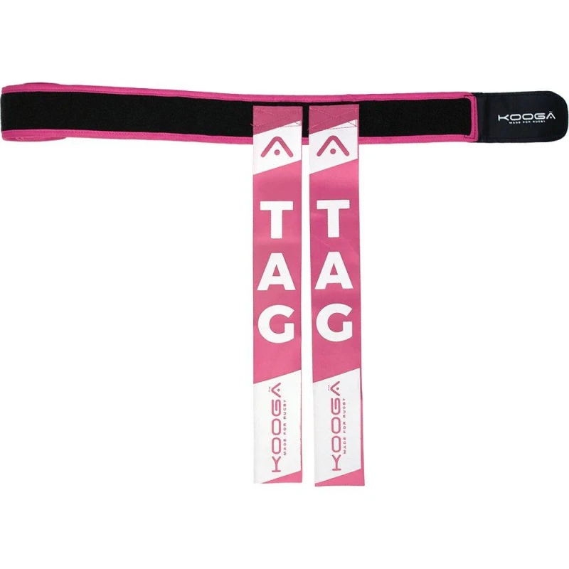 Image of KooGa Rugby Tag Belts (10 belts - 20 Tags) Pink unisex One Size