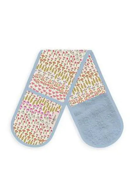 Image of Cath Kidston Painted Table Cotton Double Oven Glove One Colour VT1D5 Unisex