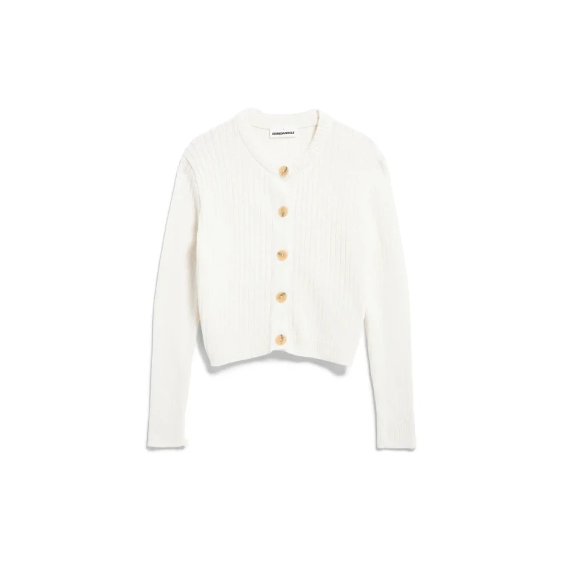 Image of ARMEDANGELS Womens cardigan ARMEDANGELS Jeaninaas Blanc Female 2XL