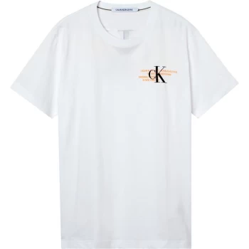Image of Calvin Klein Jeans Urban Short Sleeve T Shirt - Bright Whte YAF
