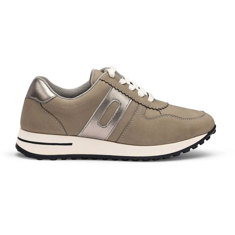Image of Hotter Womens 'Revival' Trainers in Mid Grey Size: 4.5 Mid Grey Female 4.5