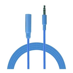 Image of Urbanz INC35P-S1BL Incredi-Cables 3.5mm Corded Audio Extension Cable 1M - Blue