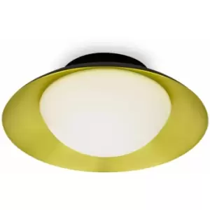 Image of Faro Side - LED Black Gold Flush Ceiling Lamp G9