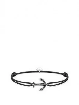 Image of Thomas Sabo Sterling Silver Little Secrets Anchor Adjustable Mens Bracelet, One Colour, Men