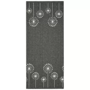 Image of Geneva Washable Runner - Lead & Sugar - 67x180cm