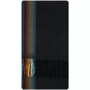 Image of Paul Smith 'Artist Stripe' Trim Scarf Black