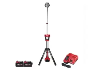 Image of Milwaukee M18SAL-502B 2x5.0ah Li-ion Rocket LED Tower Light Kit