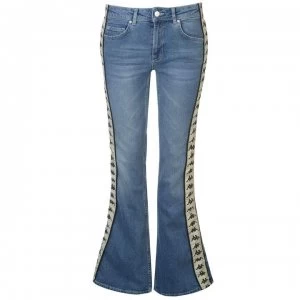 Image of Kappa Brigit Flares - Blue/Beige