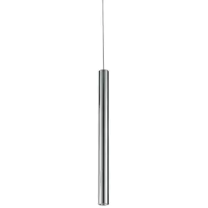 Image of Fan Europe Oboe - Integrated LED Slim Aluminium Pendant, Chrome, 3000K