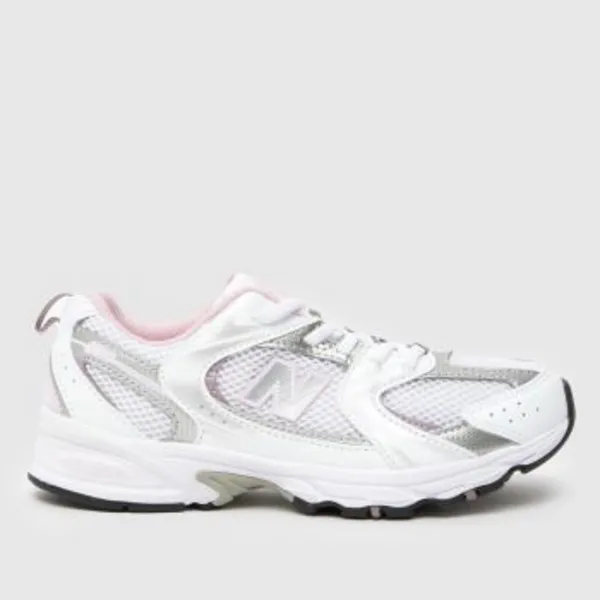 Image of New Balance white 530 Girls Junior trainers White UK 11 (EU 29)