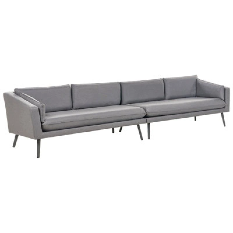 Image of Beliani Garden Sofa 4 Seater Loretello Grey