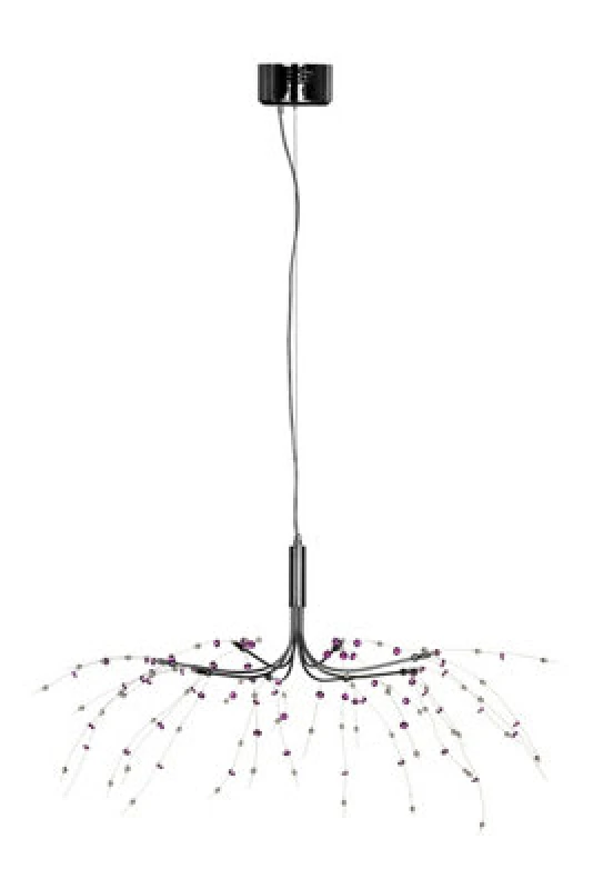 Image of Premier Housewares Xavia 8 Light Ceiling Light Purple