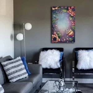 Image of 45702021C-048 Multicolor Decorative Canvas Painting