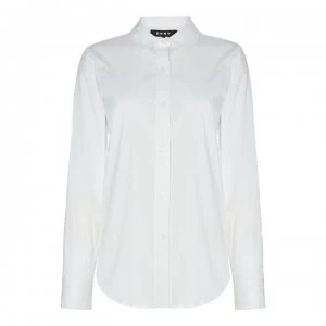 Image of DKNY Poplin Button Shirt - White