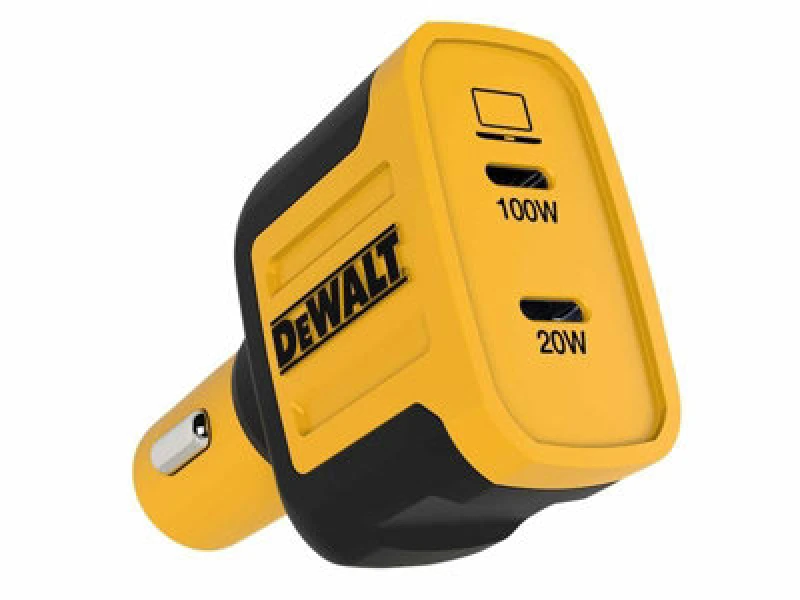 Image of DEWALT 141 0484 Dwg 2-Port Pps Pd Car Charger 120W Dwt1410484