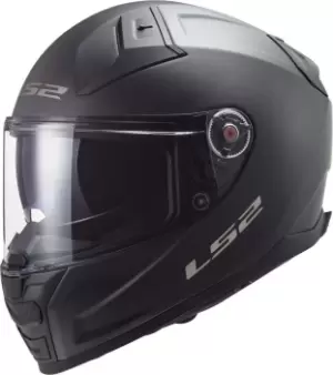 Image of LS2 Vector II Solid Helmet, black, Size L, black, Size L