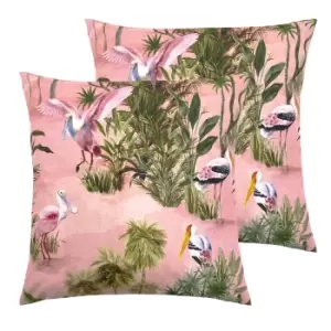 Image of Platalea Outdoor Twin Pack Cushion Blush