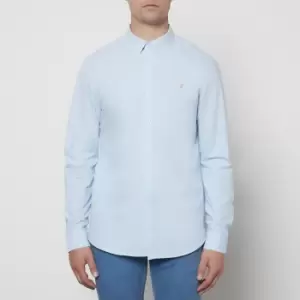 Image of Farah Mens Brewer Shirt - Sky Blue - M